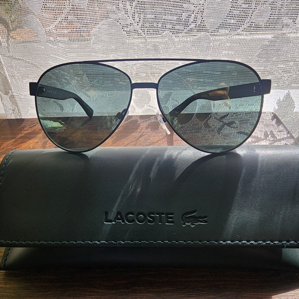 Lacoste Green Aviators